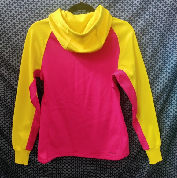 Nike Therma fit- Women's neon pink, yellow & blue pullover sweatshirt. Size - XS - Picture 8 of 10